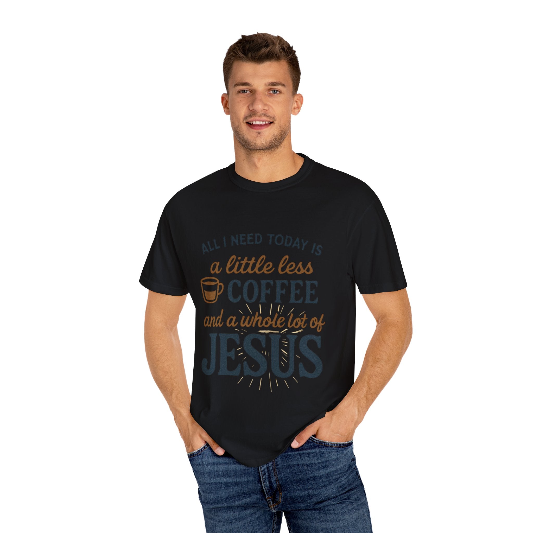 Coffee and Jesus Unisex T-Shirt, Faith-Based Gift, Relaxed Fit Tee, [...]
