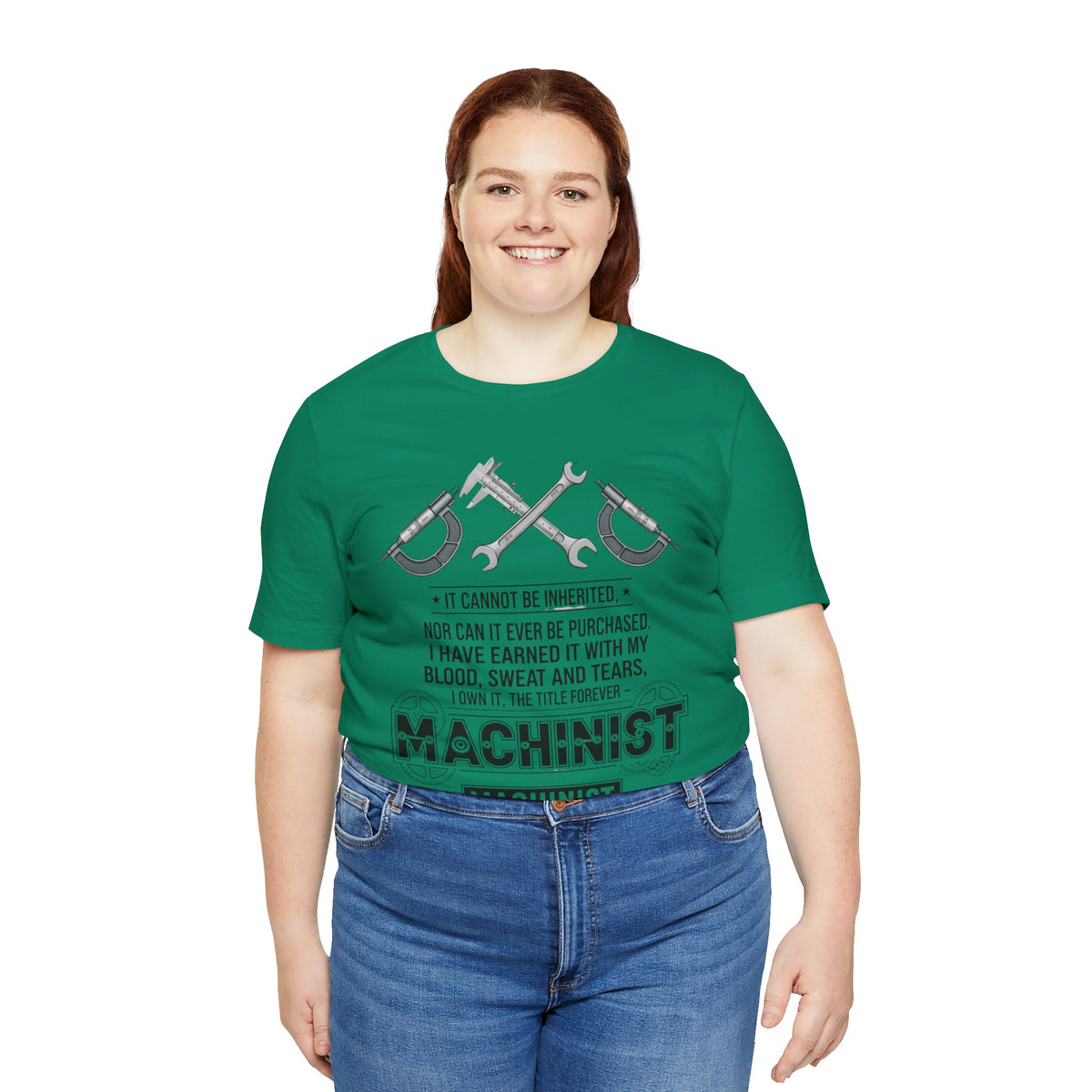 Machinist  T-Shirt — "I Cannot Be Inherited" Workwear Tee