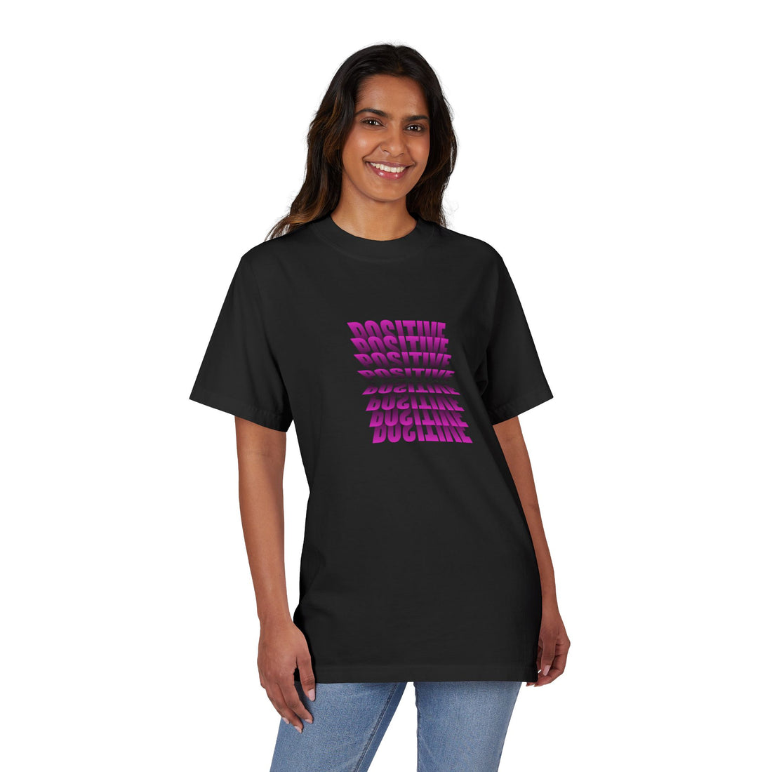 Positive Vibes Unisex Drop-Shoulder T-Shirt – Comfy and Casual
