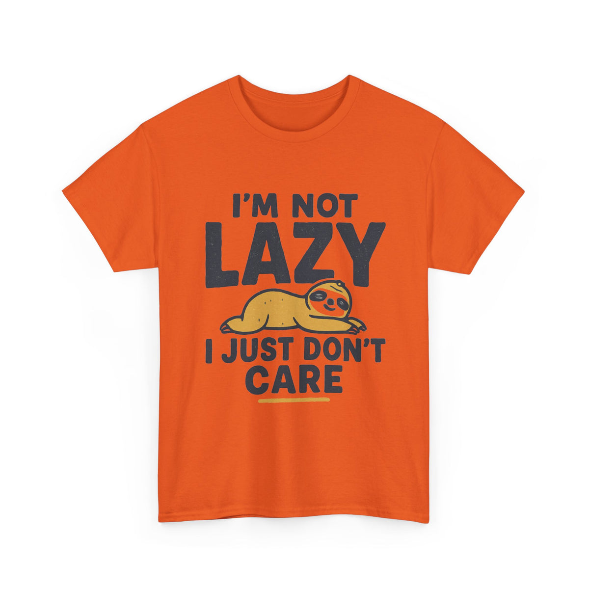 Lazy Sloth Unisex Tee, Funny Graphic T-Shirt, Perfect for Relaxation, Gifts for Friends, Cute Sloth Apparel