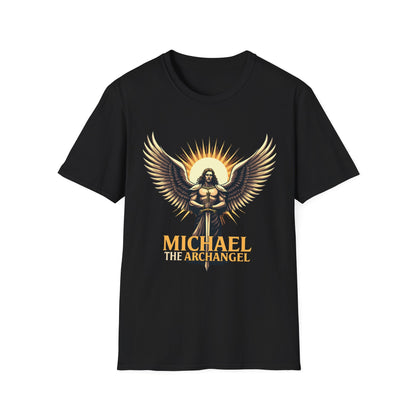 Archangel Michael Unisex Softstyle T-Shirt - Inspirational Divine Design