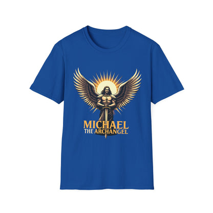 Archangel Michael Unisex Softstyle T-Shirt - Inspirational Divine Design