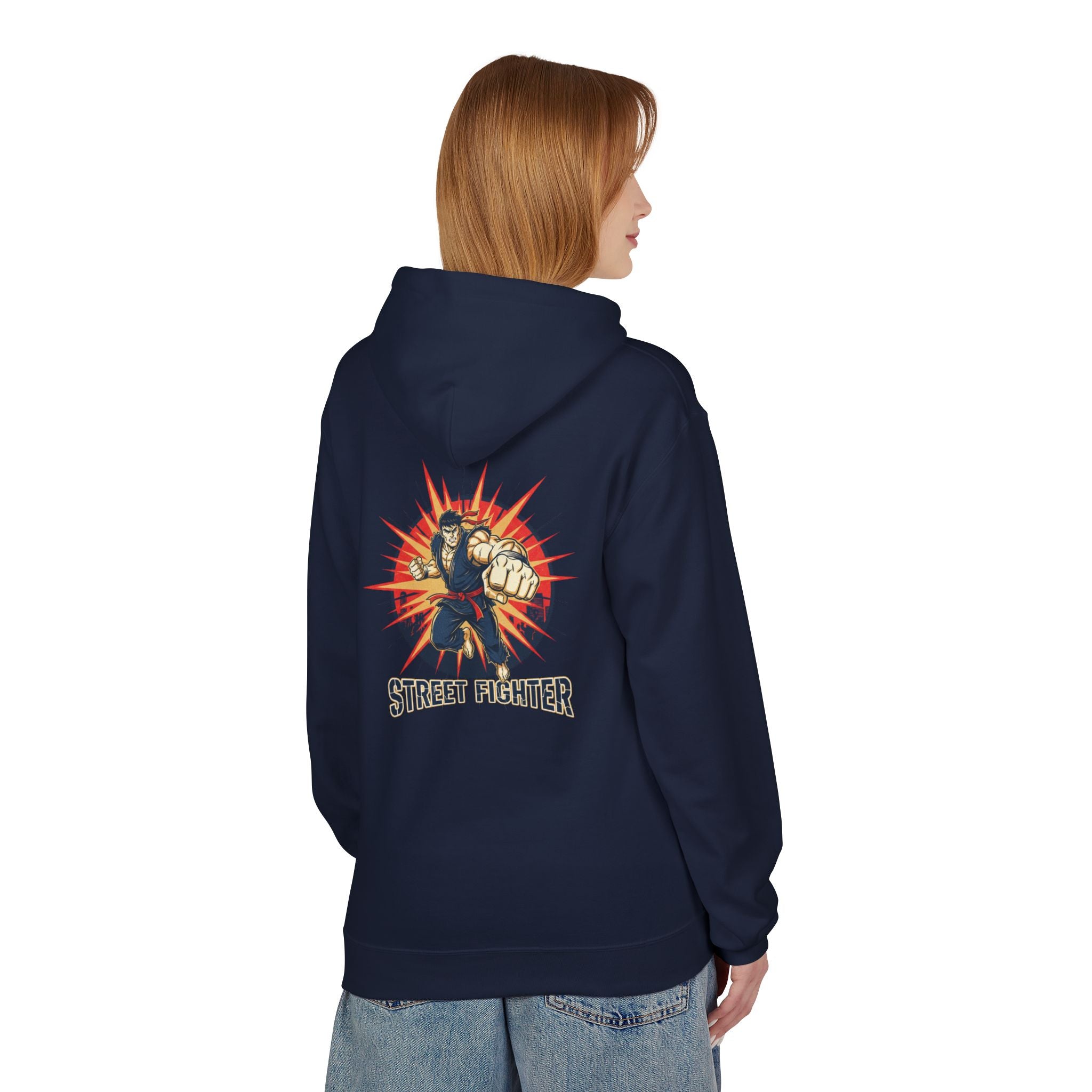 Street Fighter Fist Hoodie | Retro Arcade Fighter Design