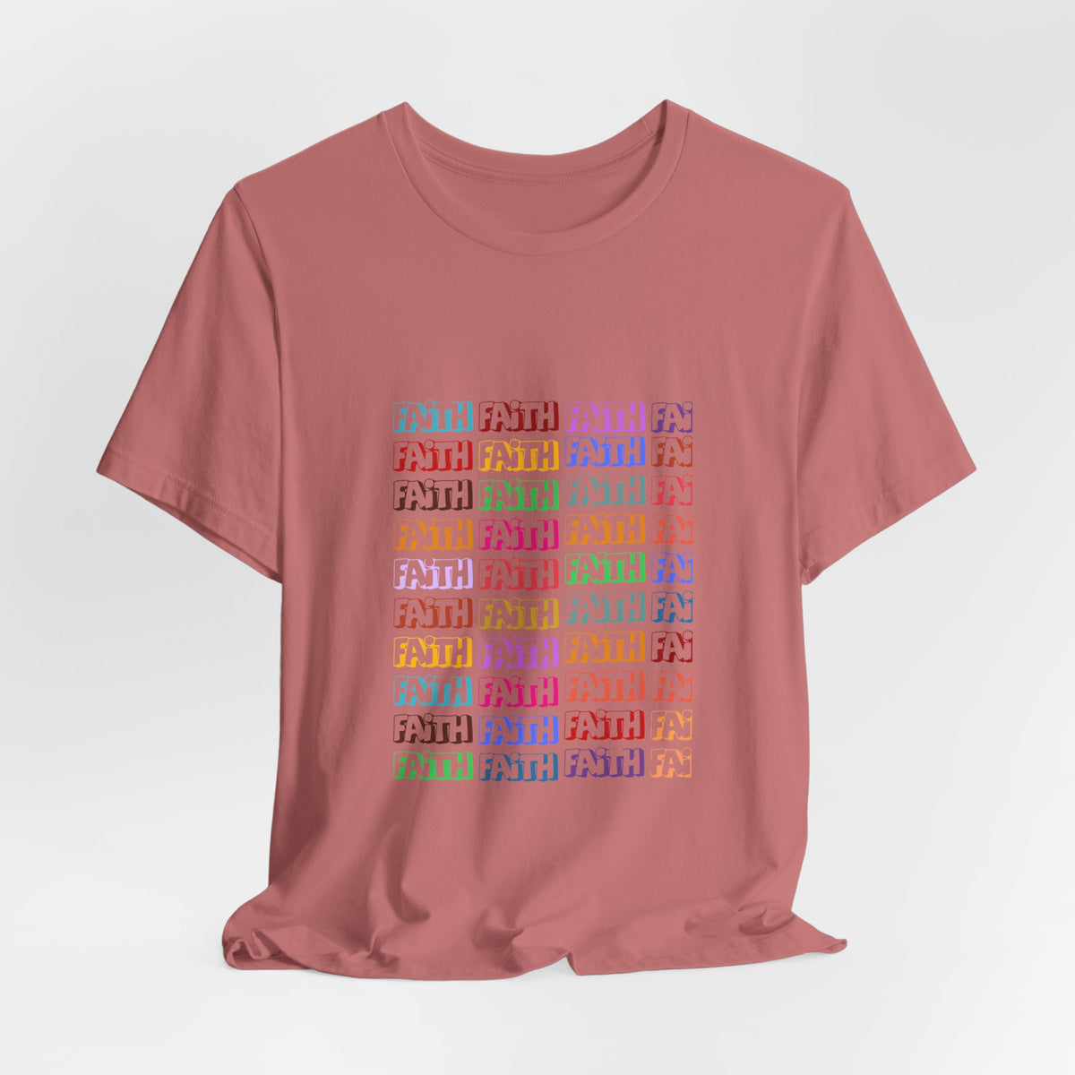 Colorful Textured Unisex Jersey Tee - Trendy Casual Wear