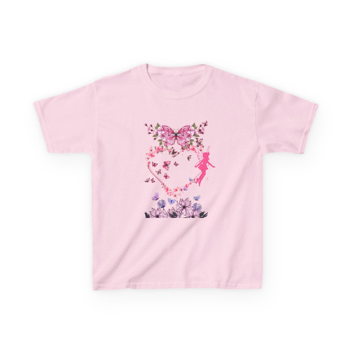Floral Heart Kids Tee | Cute Floral T-Shirt for Kids, Gift for Birthdays, Spring Outfit, Family Photos, Casual Wear