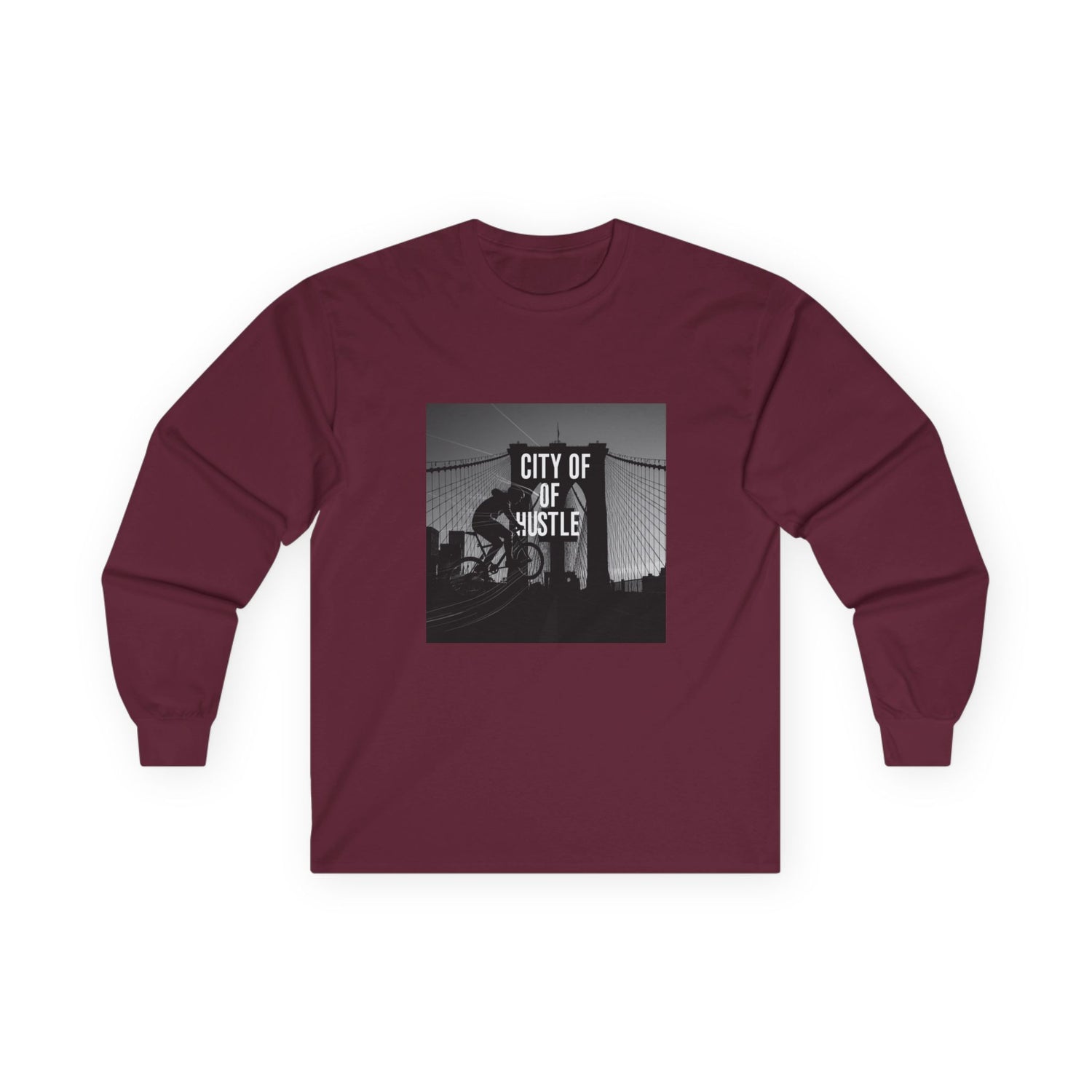 City of Hustle Long Sleeve Tee - Unisex Ultra Cotton T-Shirt for Urban Adventurers
