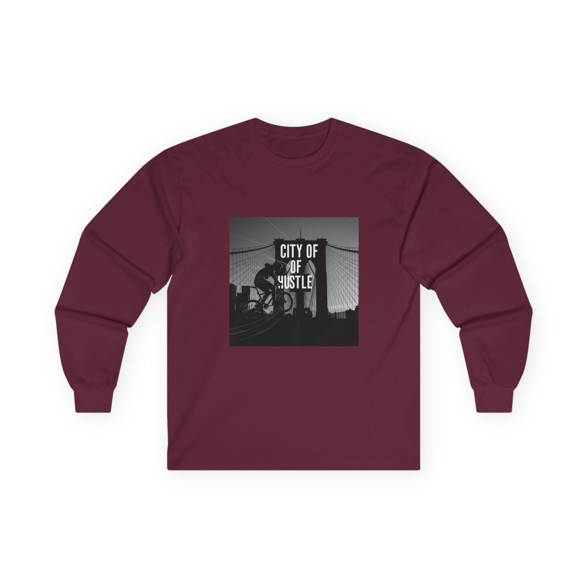 City of Hustle Long Sleeve Tee - Unisex Ultra Cotton T-Shirt for Urban Adventurers