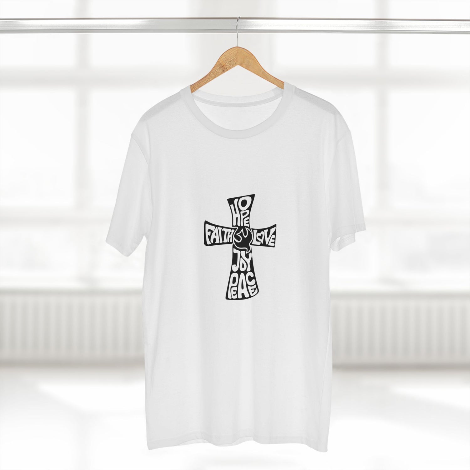 Faith and Hope Graphic Tee – Featuring a beautiful Love, and Peace design