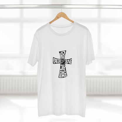 Faith and Hope Graphic Tee – Featuring a beautiful Love, and Peace design