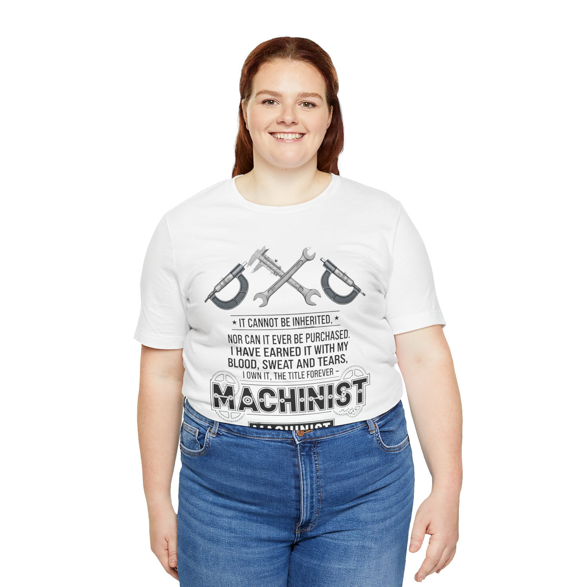 Machinist  T-Shirt — "I Cannot Be Inherited" Workwear Tee