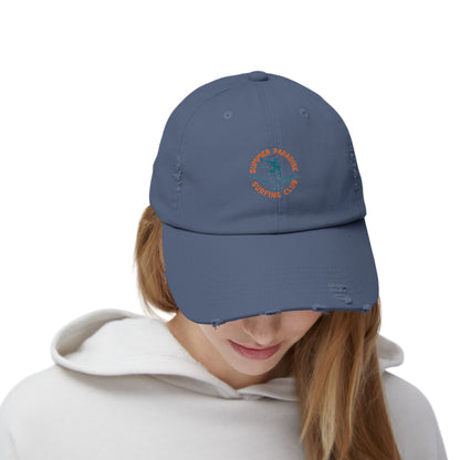 Unisex Distressed Surf Club Cap, Beach Hat, Casual Headwear, Outdoor Accessory, Gift for Surfers, Summer Style