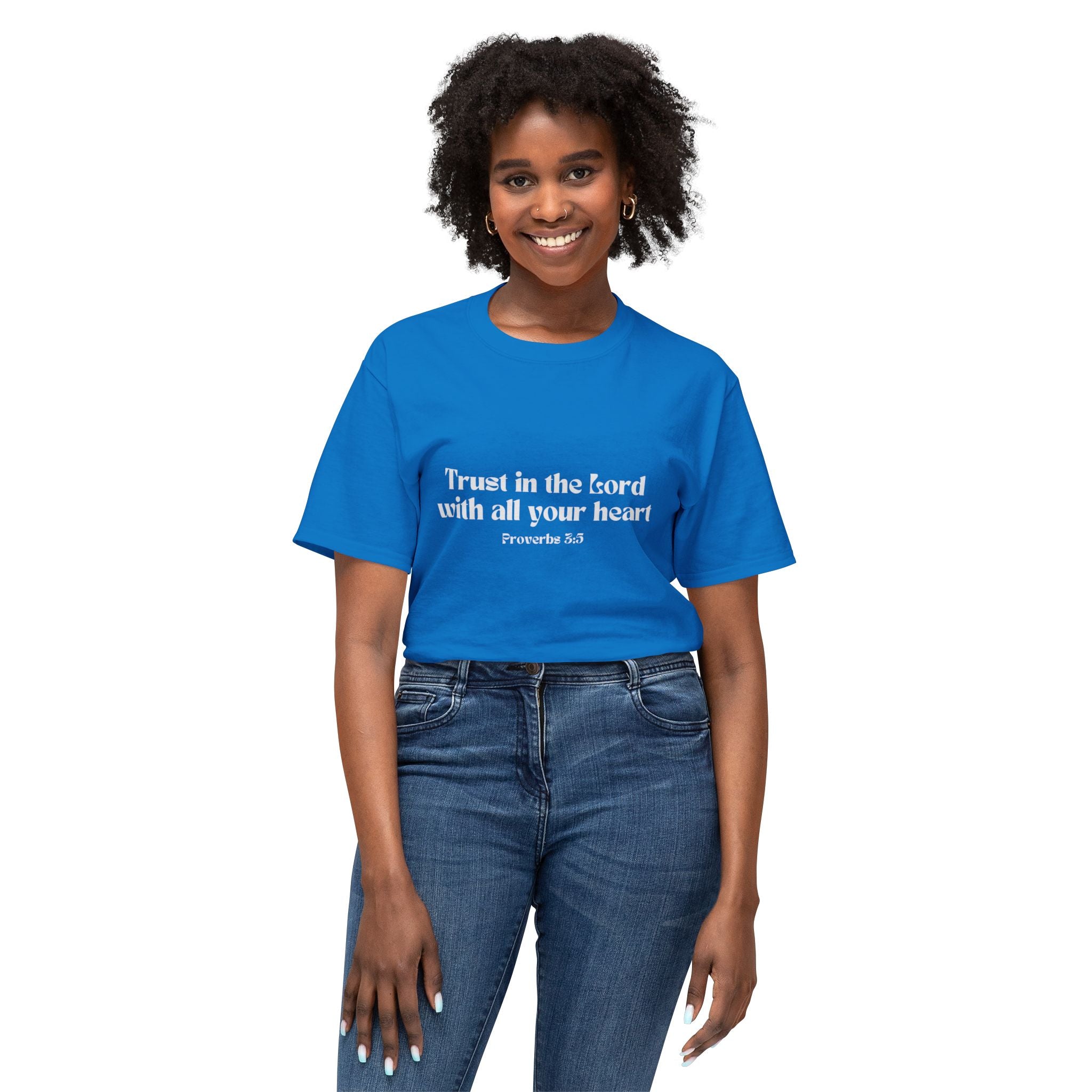 Inspirational Proverbs 3:5 Unisex HD Cotton T-Shirt
