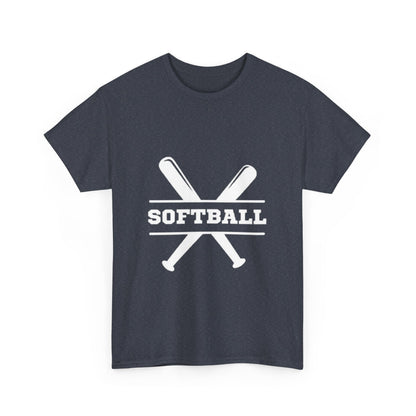 Unisex Heavy Cotton Tee - SoftBall Printed  T-Shirt - Comfortable Casual Wear Tee - Unique Graphic Tee - Gift