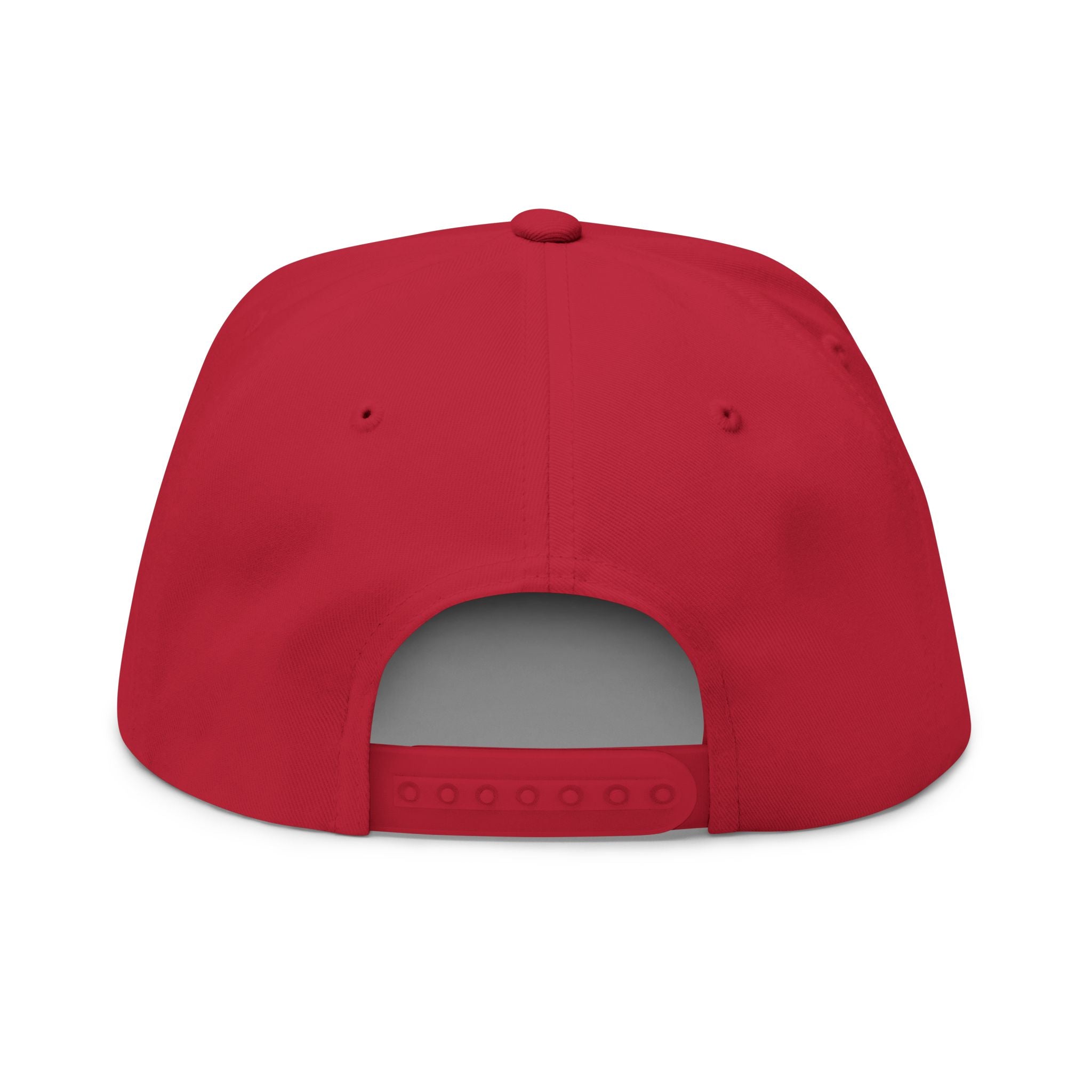 Flat Bill Cap — Embroidered Flat-Brim Hat