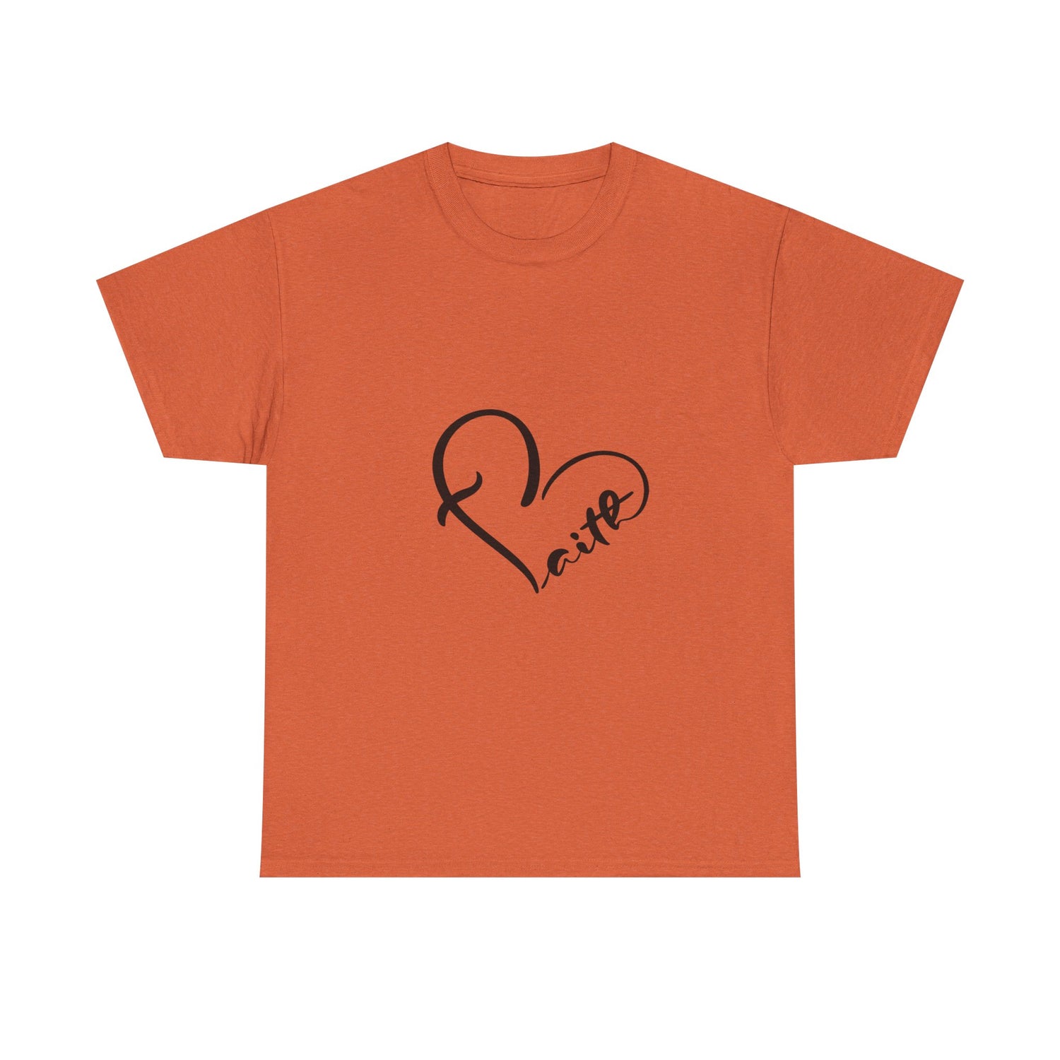 Unisex Heavy Cotton Tee - Stylish Heart Design for Love Enthusiasts
