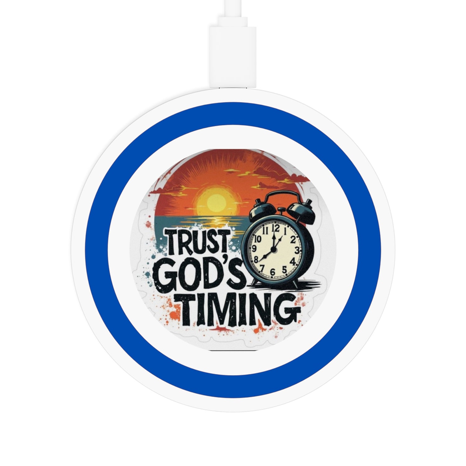 Wireless Charging Pad — "Trust God&
