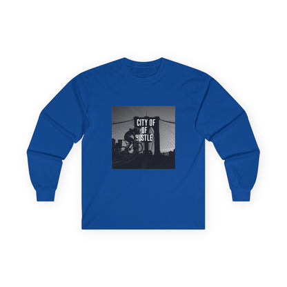 City of Hustle Long Sleeve Tee — Vintage Bridge Photo Graphic