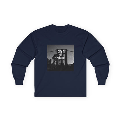 City of Hustle Long Sleeve Tee — Vintage Bridge Photo Graphic