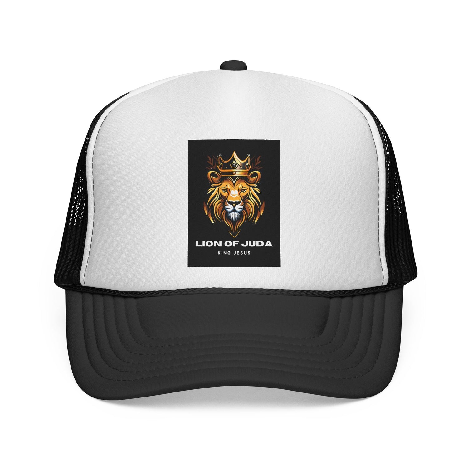 Lion of Judah Trucker Cap, Faith-Based Snapback Hat, Christian Gift, Casual Style, Outdoor Adventure, King Jesus Apparel
