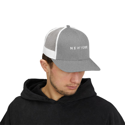 Stylish New York Snapback Trucker Cap, Casual Headwear, Outdoor Adventures, Gift for Friends, Summer Festivals, Trendy Accessory