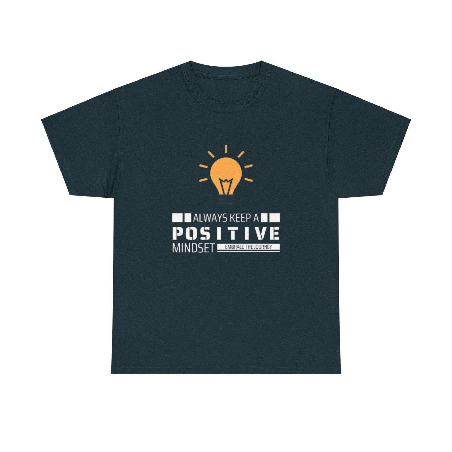 Unisex Heavy Cotton Tee - Positive Mindset Printed T-Shirt