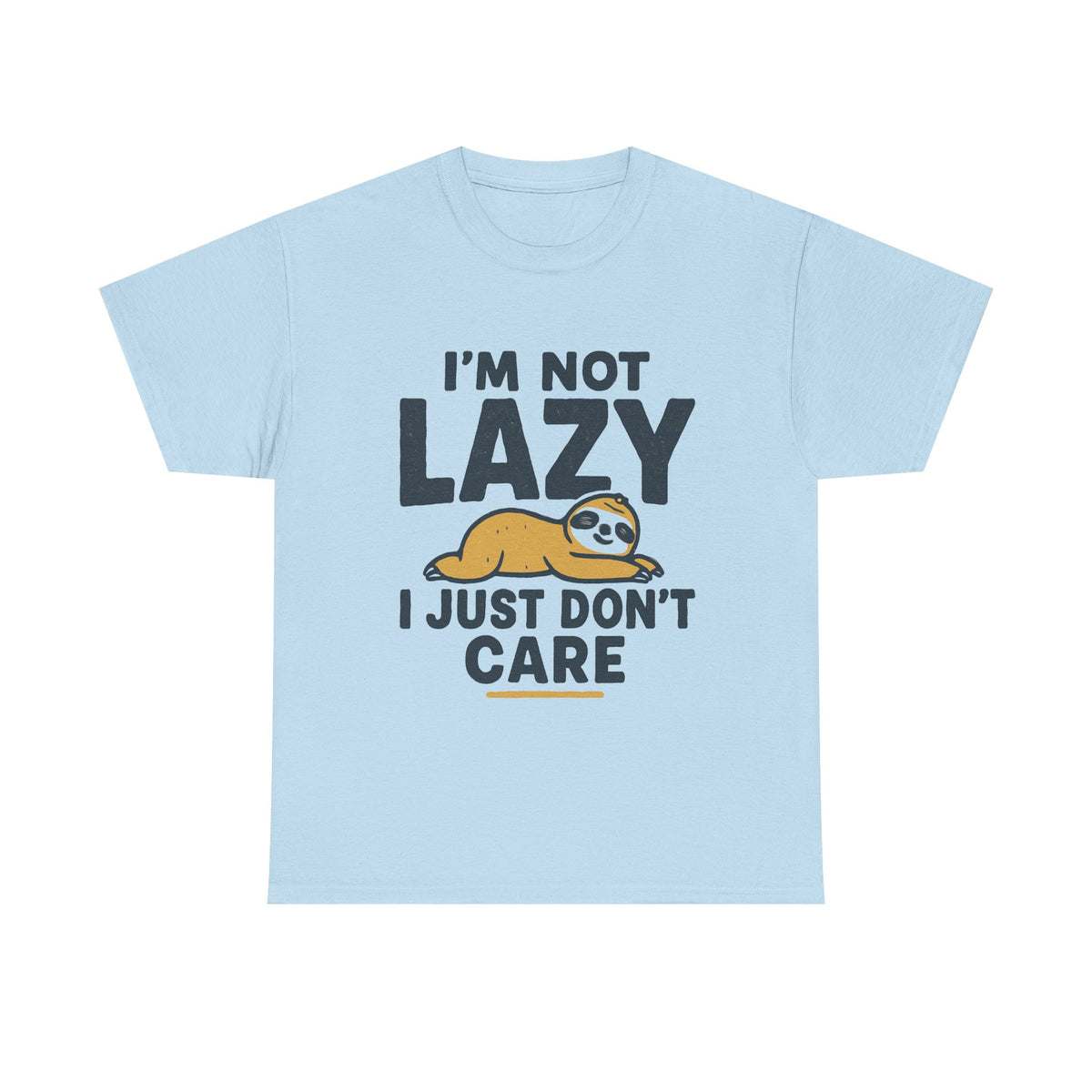 Lazy Sloth Unisex Tee, Funny Graphic T-Shirt, Perfect for Relaxation, Gifts for Friends, Cute Sloth Apparel