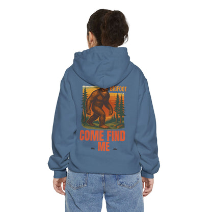 Bigfoot Come Find Me Hoodie | Unisex Garment-Dyed, Fun Wilderness Apparel, Unique Gift for Adventure Lovers, Ideal for Outdoor [...]