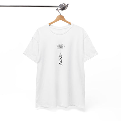 Floral Inspiration Unisex Heavy Cotton Tee - Encourage a Positive Mindset