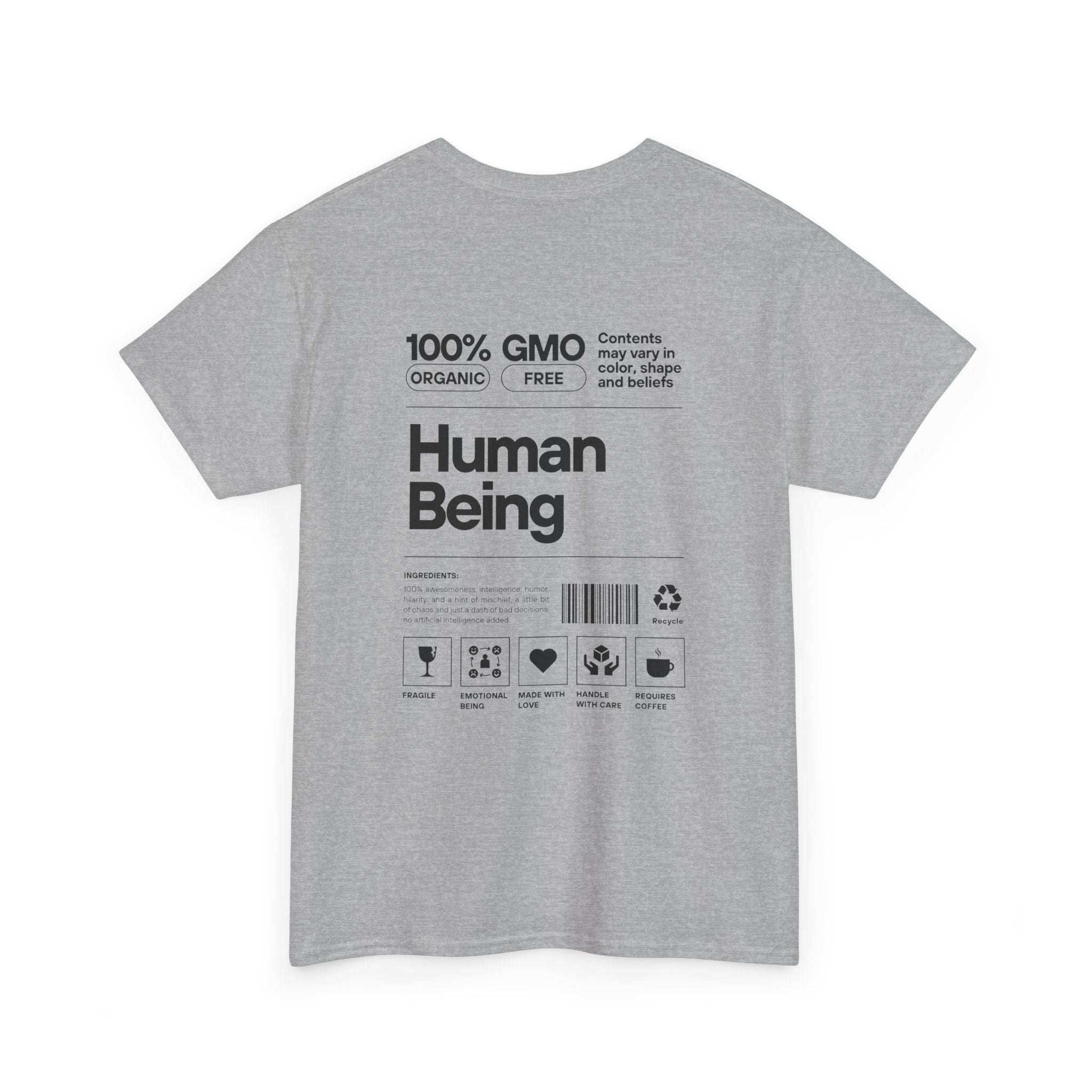 Human Being T-Shirt — 100% Organic Style Graphic Tee