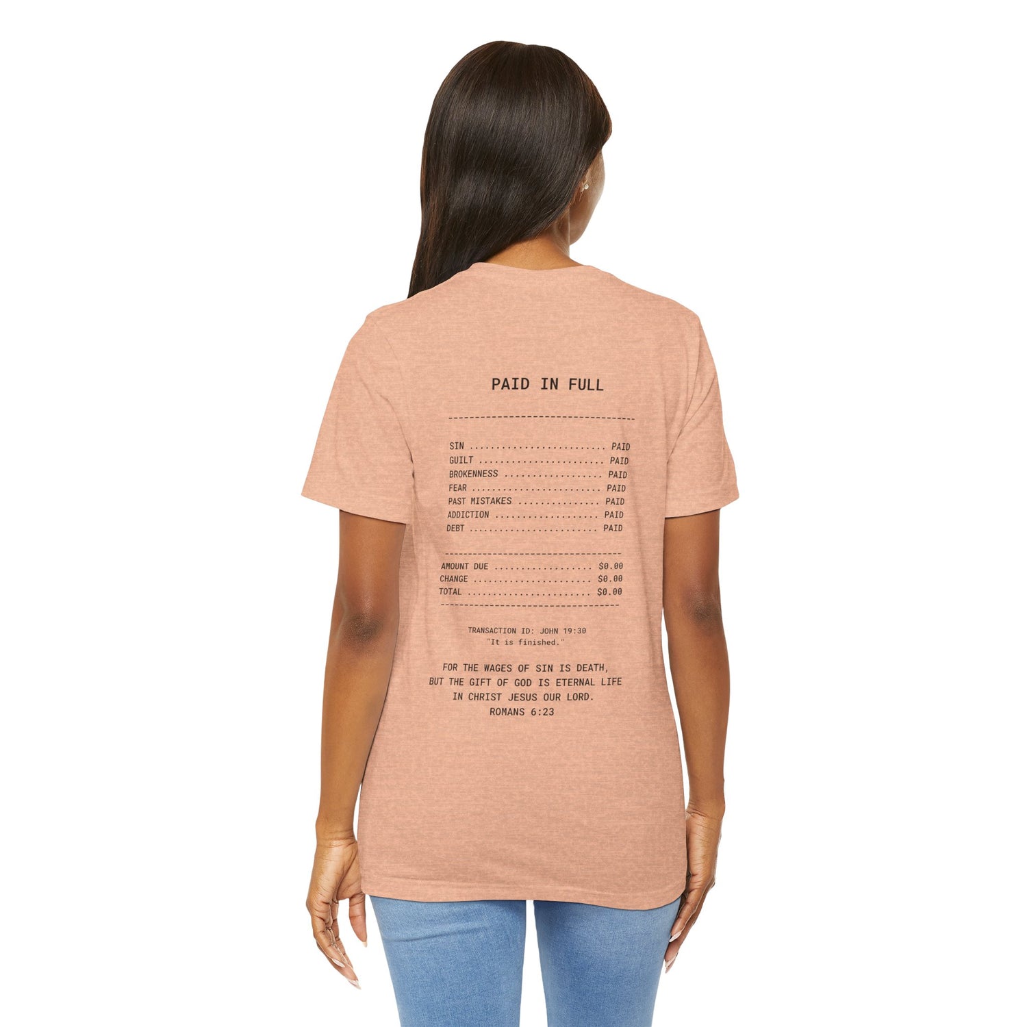 Paid in Full Unisex Jersey Tee - Inspirational Short Sleeve Shirt
