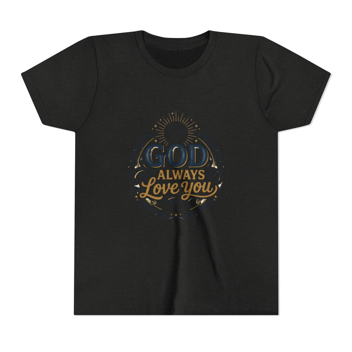 God Always Love You Youth Tee | Faith Christian Kids Shirt
