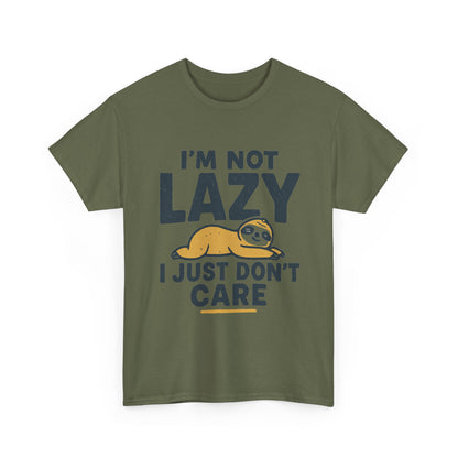 Lazy Sloth Unisex Tee, Funny Graphic T-Shirt, Perfect for Relaxation, Gifts for Friends, Cute Sloth Apparel