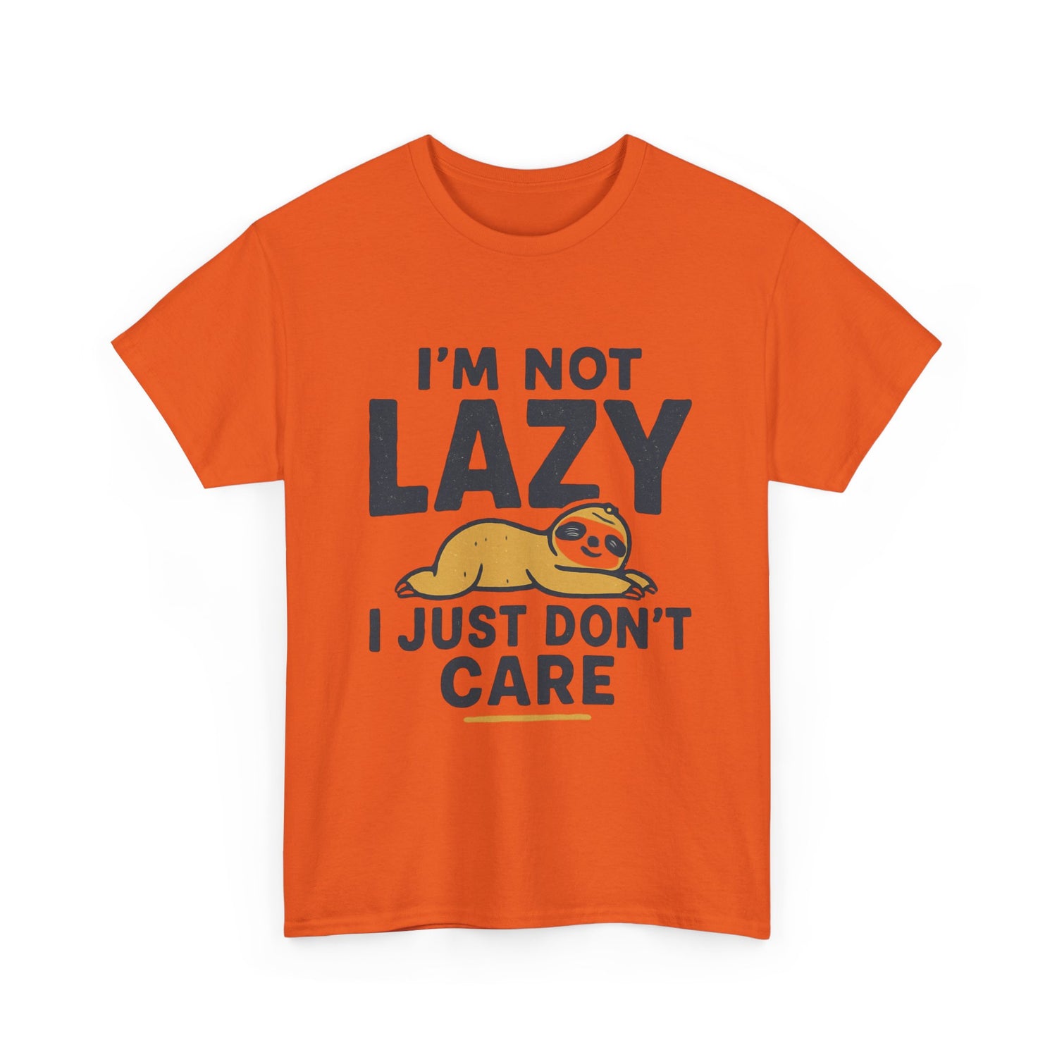 Lazy Sloth Unisex Tee, Funny Graphic T-Shirt, Perfect for Relaxation, Gifts for Friends, Cute Sloth Apparel