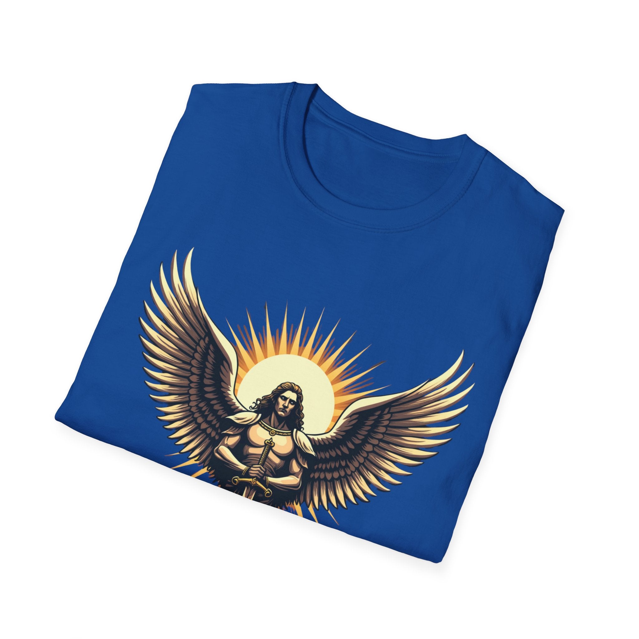 Archangel Michael Unisex Softstyle T-Shirt - Inspirational Divine Design