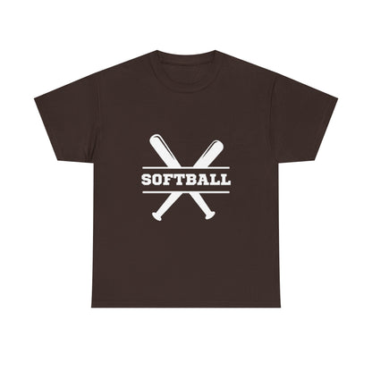 Unisex Heavy Cotton Tee - SoftBall Printed  T-Shirt - Comfortable Casual Wear Tee - Unique Graphic Tee - Gift