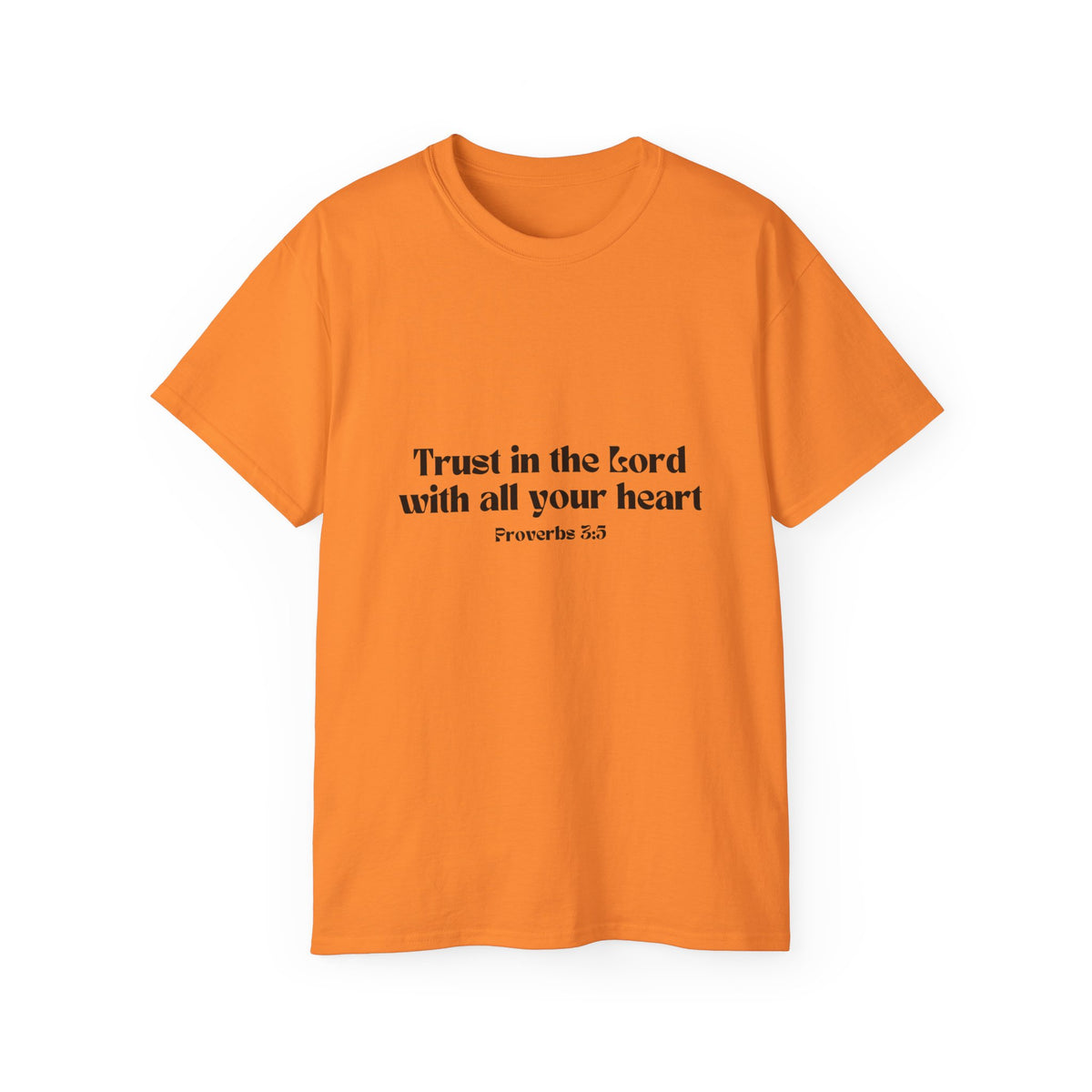 Inspirational Faith T-Shirt - Trust in the Lord with All Your Heart - Proverbs 3:5