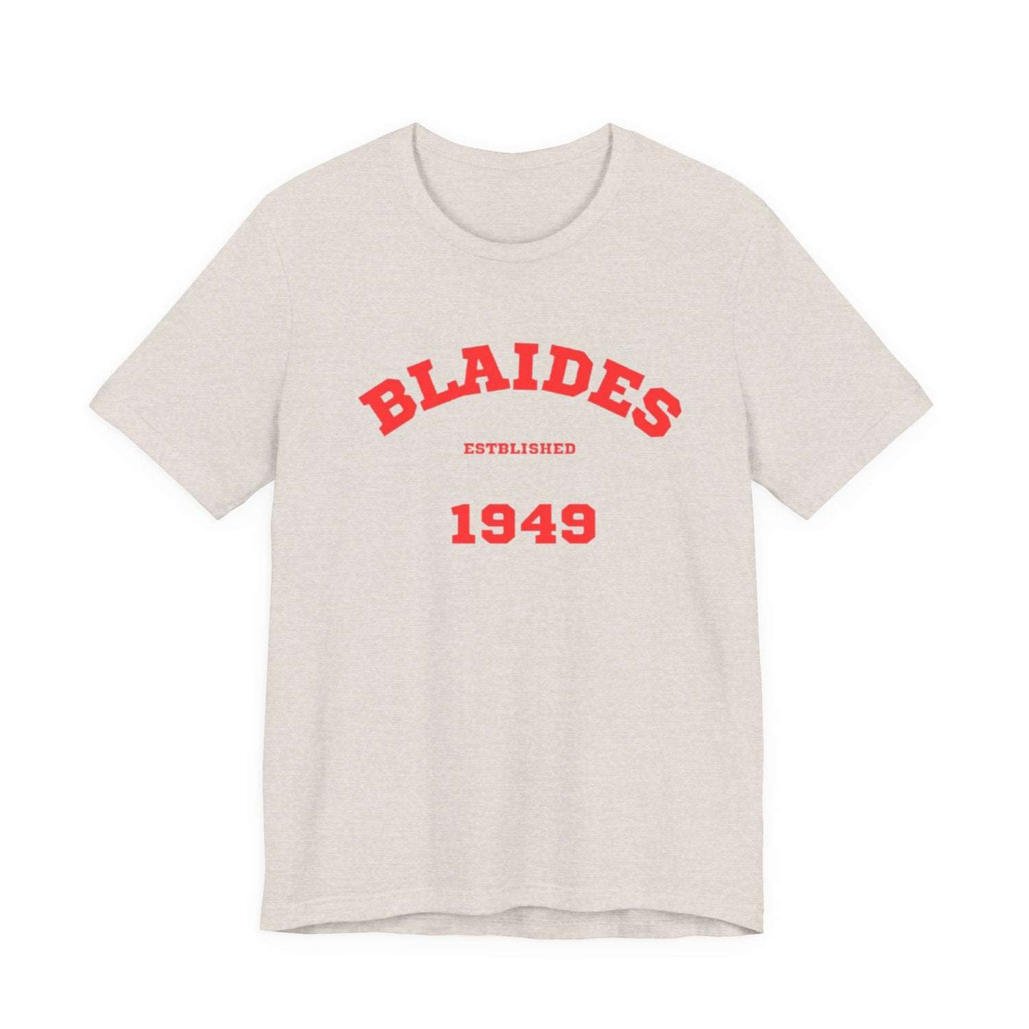 Unisex Graphic Tee - Eco-Friendly Unisex Jersey T-Shirt - Comfortable Casual Wear Tee - Blaides 1949 Printed Tee - Gift