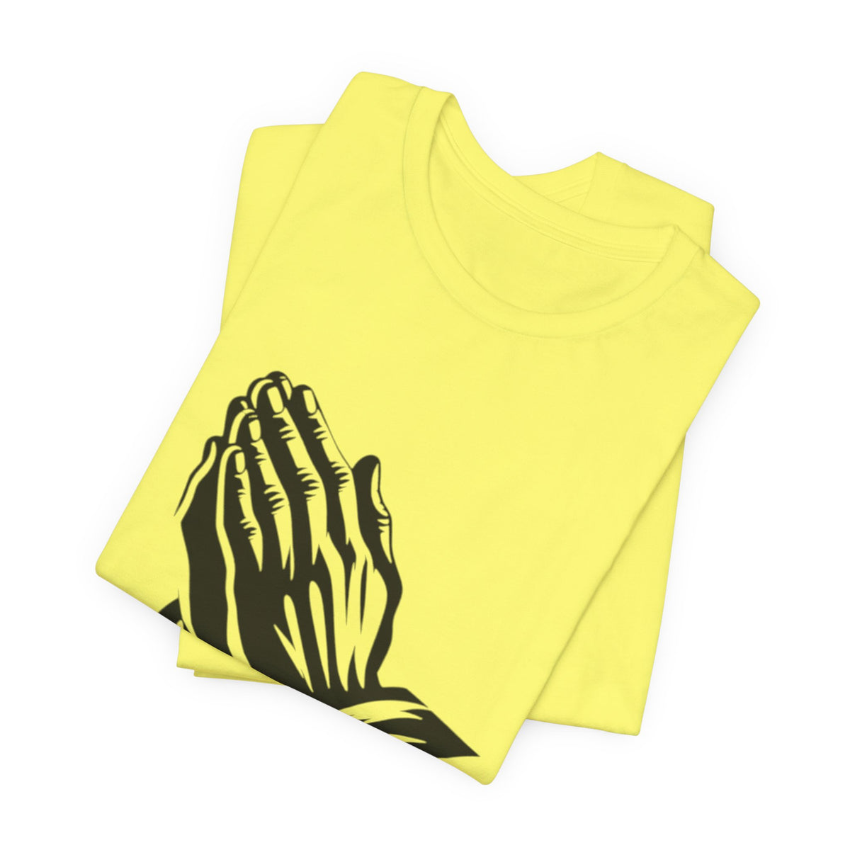 Prayer Hands &amp; Bible T-Shirt — Christian Faith Tee for Church, Prayer, Religious Gifts