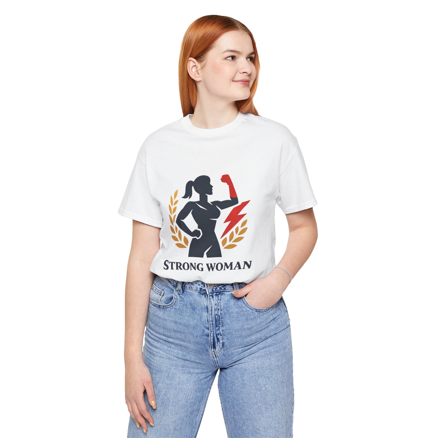 Unisex Graphic Tee - Eco-Friendly Unisex Jersey T-Shirt - Comfortable Casual Wear Tee - Strong Woman Printed Tee - Gift