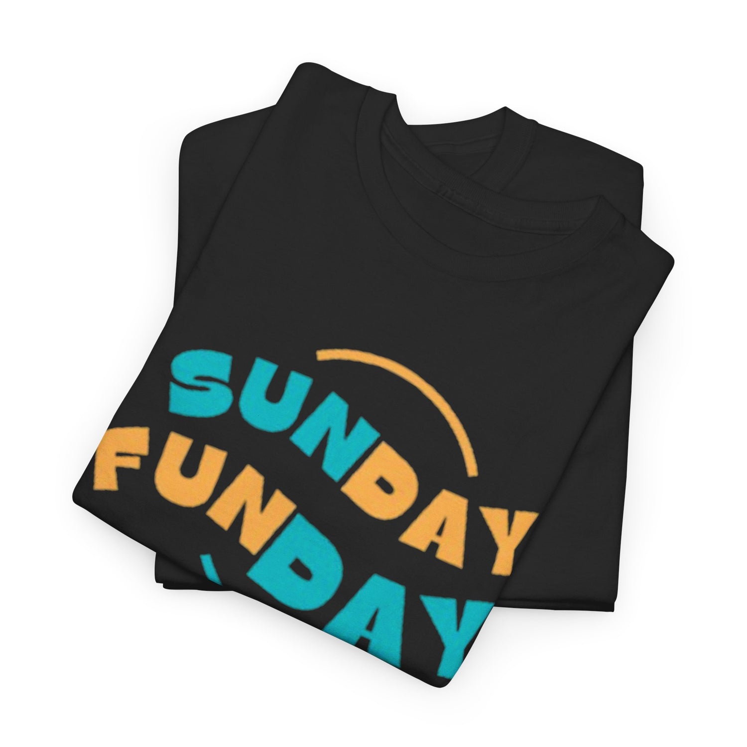 Unisex Heavy Cotton Tee - Sunday Funday Printed  T-Shirt - Comfortable Casual Wear Tee - Unique Graphic Tee - Gift