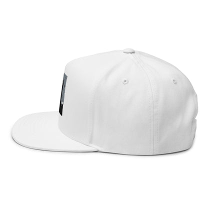 Flat Bill Cap — Embroidered Flat-Brim Hat
