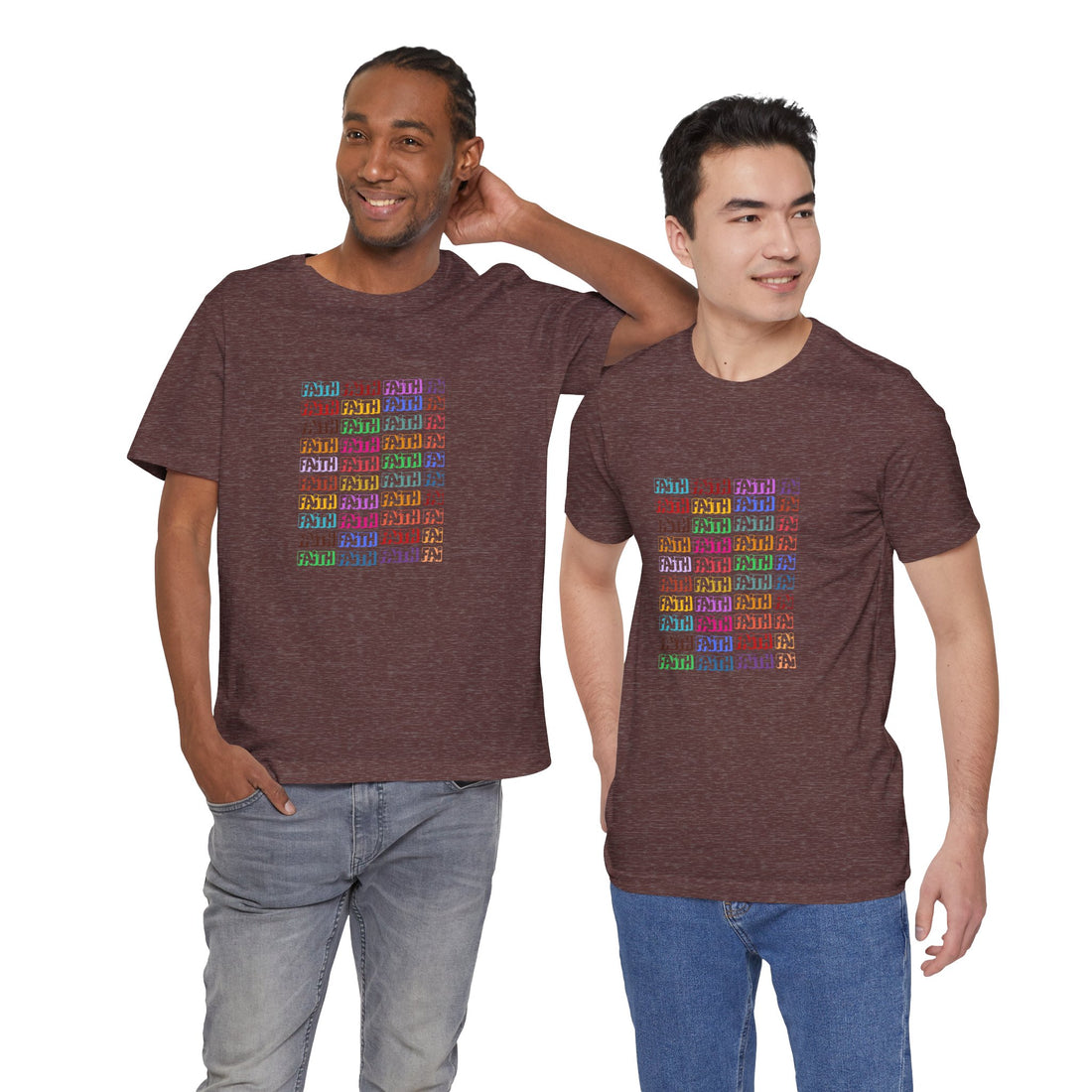 Colorful Textured Unisex Jersey Tee - Trendy Casual Wear