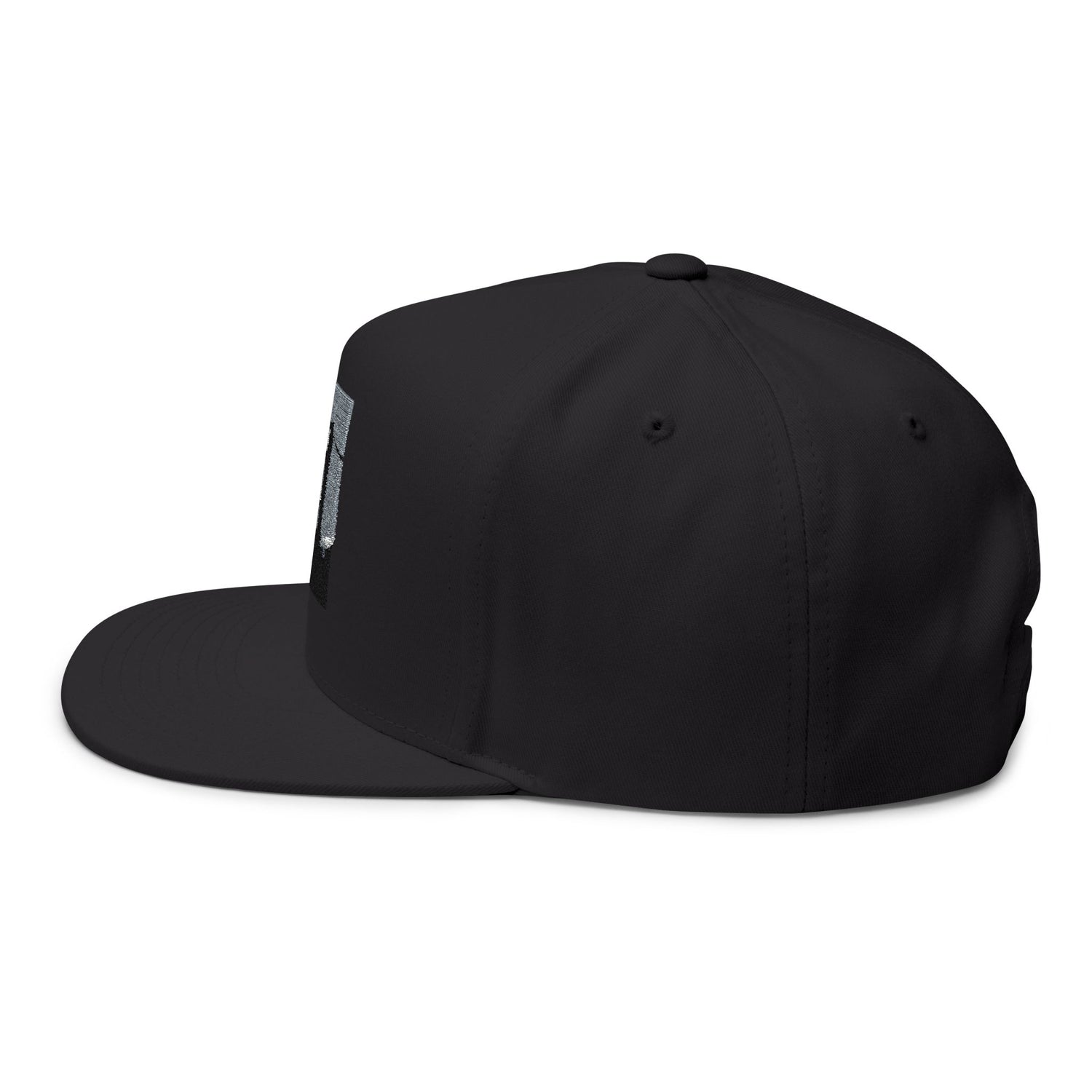 Flat Bill Cap — Embroidered Flat-Brim Hat