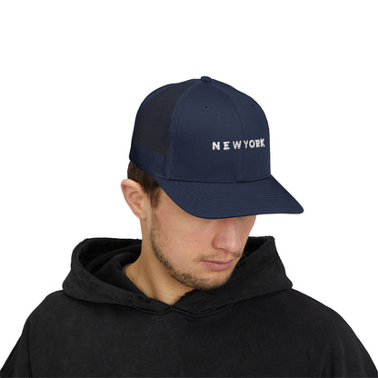Stylish New York Snapback Trucker Cap, Casual Headwear, Outdoor Adventures, Gift for Friends, Summer Festivals, Trendy Accessory