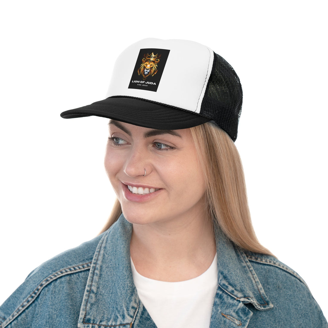 Lion of Judah Trucker Cap – Christian Snapback Hat for Men &amp; Women