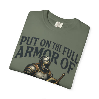 Armor of God T-Shirt — "Put On The Full Armor of God" Christian Faith Tee