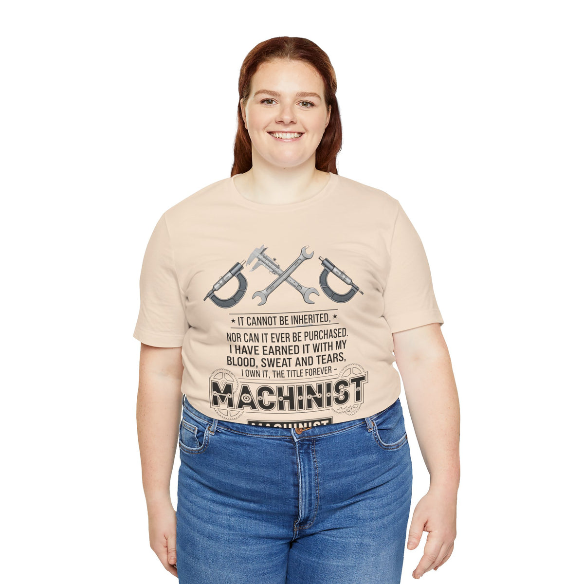 Machinist  T-Shirt — "I Cannot Be Inherited" Workwear Tee
