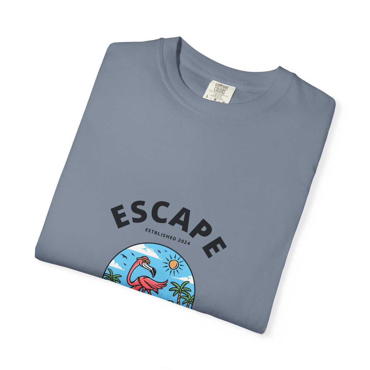 Escape Paradise Unisex Garment-Dyed T-shirt | Tropical Vibes Tee for Beach Lovers