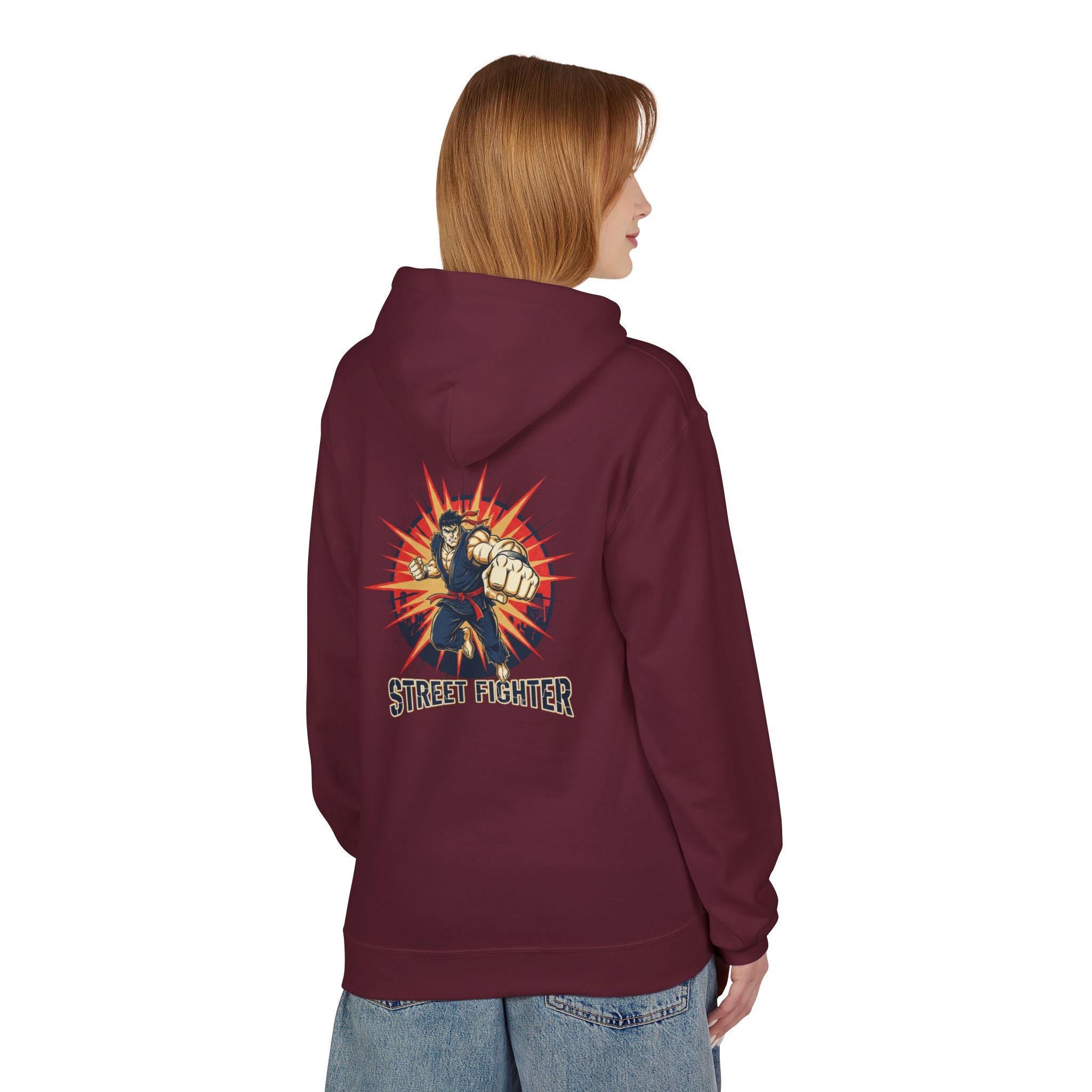 Street Fighter Fist Hoodie | Retro Arcade Fighter Design