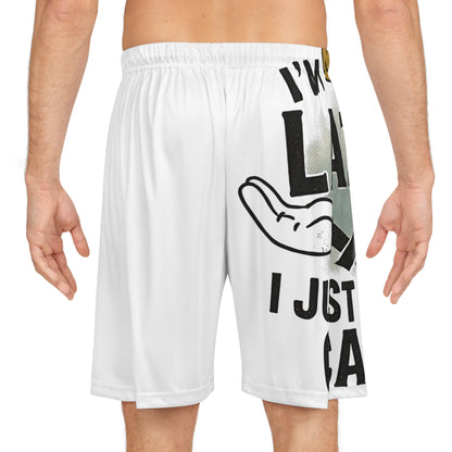 Lazy Vibes Basketball Shorts, Comfortable Athletic Shorts, Men&